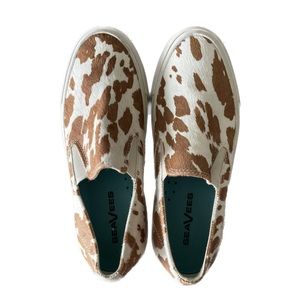 Seavees Platform Cow Print Sneakers